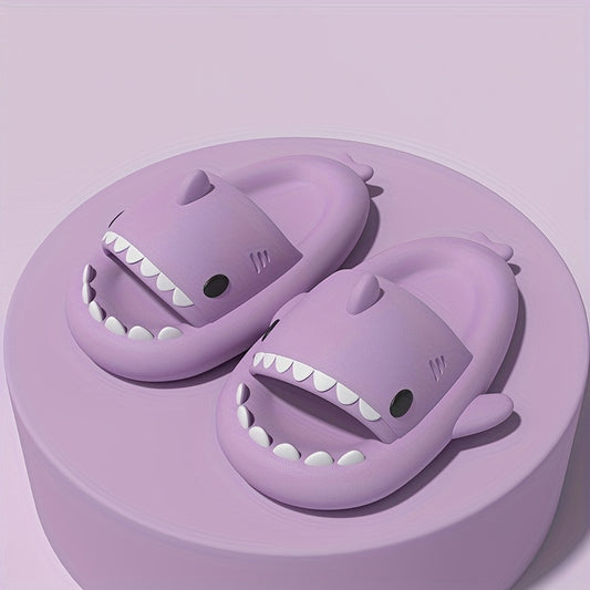 Cartoon Shark Bottom Slippers for Kids Non Slip Lightweight