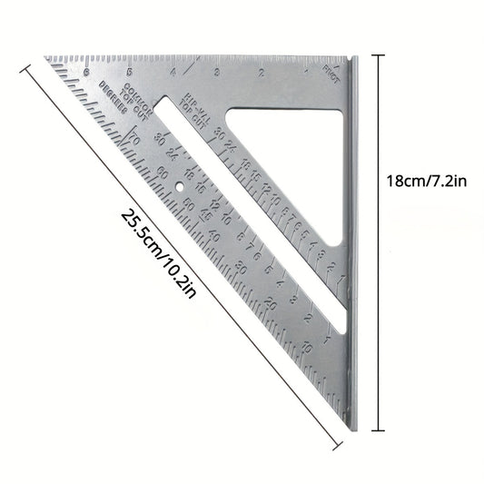 Cast Aluminum Triangle Ruler Angle Ruler Aluminum Alloy Base Ruler
