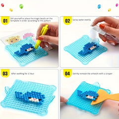 Water Mist Magic Beads 1000pcs Puzzle Toy Set