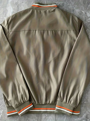 Men's Zipper Baseball Jacket for Spring/Autumn