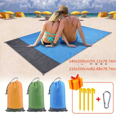 Large Beach Blanket Sandproof Lightweight Mat for 3-5 Adults