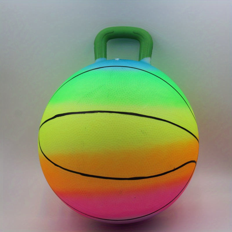 Kids Bounce Ball with Handle Inflatable Fitness Toy