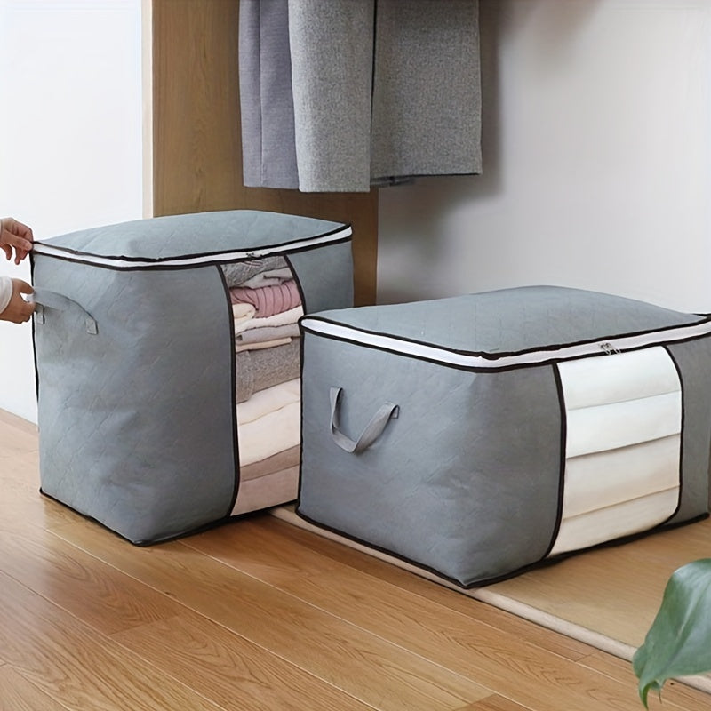 2PCS Large Capacity Quilt Storage Bag Foldable Travel Luggage Packing Cube
