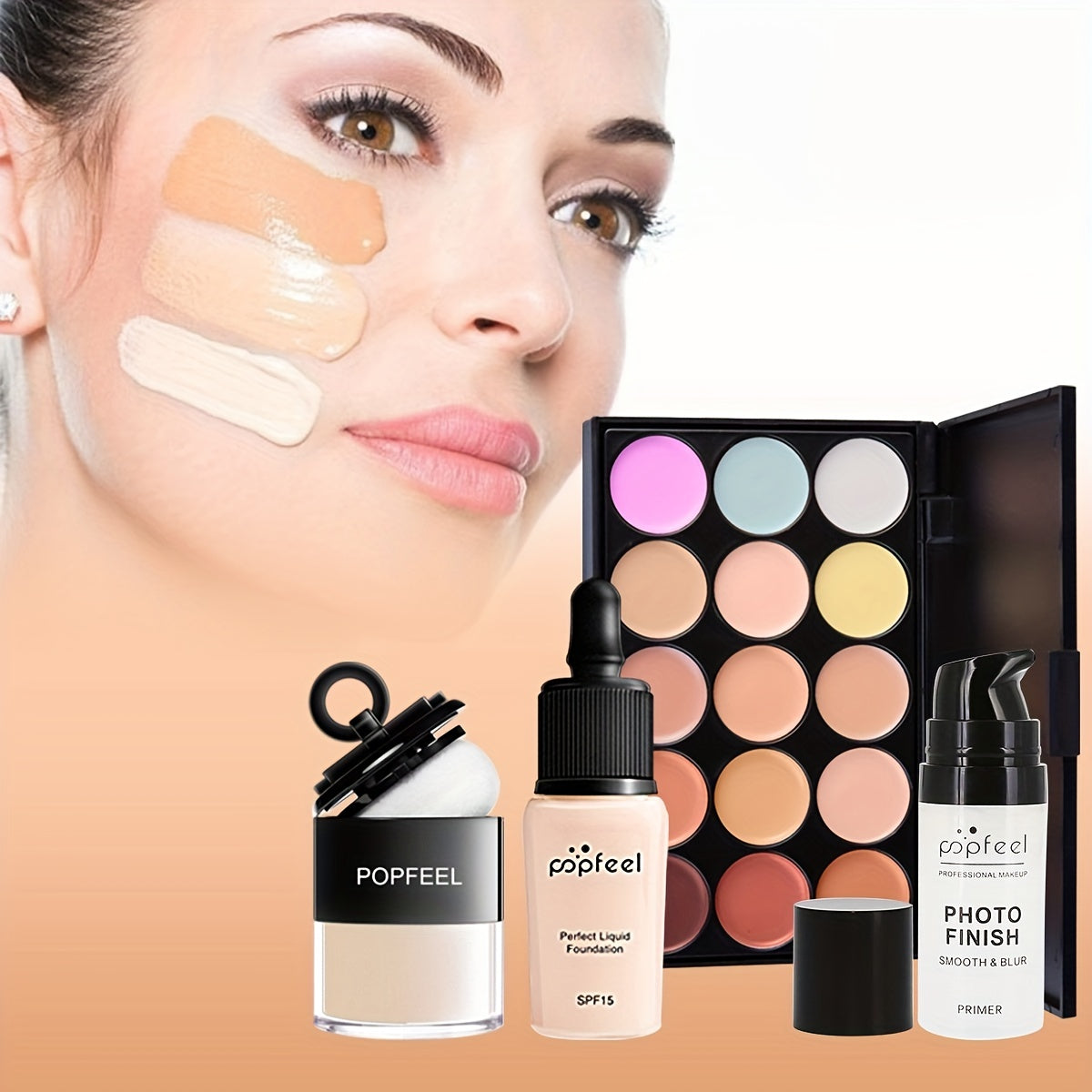 Makeup Gift Set Face Eye Lip Hand Cosmetics With Matching Makeup Tools