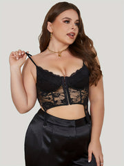  Sexy Croset Top Lace Bustier Backless