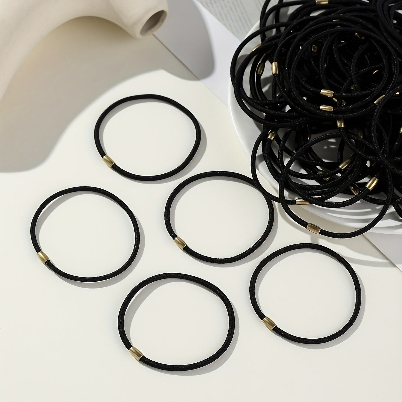 50pcs Ladies Style Hair Tie High Elastic Hair Rope Hair Rubber Band