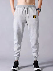 Dog Paw Pattern Men's Drawstring Sweatpants Pocket Casual Comfy Jogger Pants