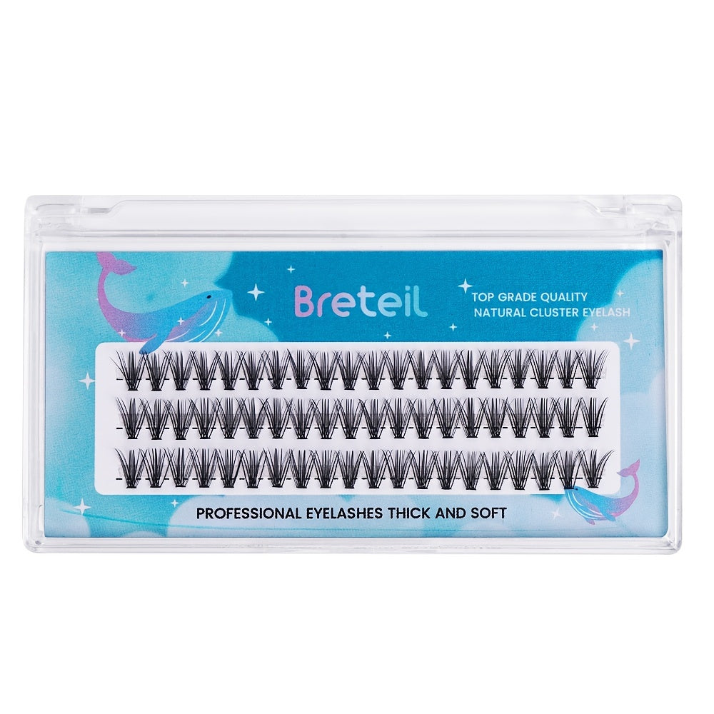 10mm Cluster False Eyelashes 60 Pcs 0.10C Volume 20p Thickness Eyelash Extension