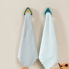 No Drill Baby Bib & Towel Holder for Bathroom Storage