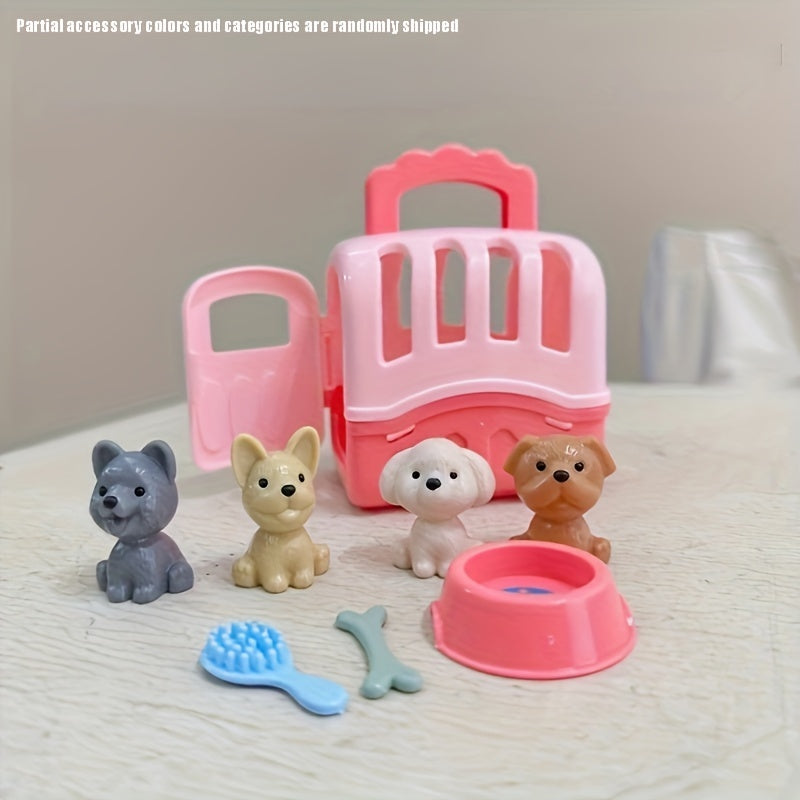 Puppy & Kitten Pet Toy Set for Kids' Pretend Play