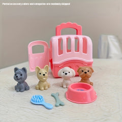 Puppy & Kitten Pet Toy Set for Kids' Pretend Play
