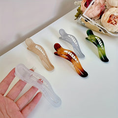 5pcs Large Duck Billed Clip Gradient Hair Clip for Women Girls Hair Clip