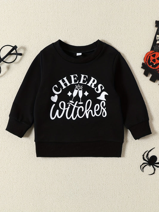 Halloween Boys CHEERS WITCHES Sweatshirt Party Pullover