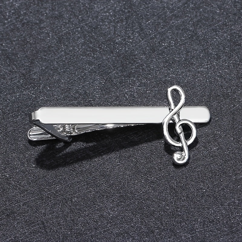 Musical Note Tie Clips Men's Shirt Tie Clip Business Shirt Musical Note Tie Clip