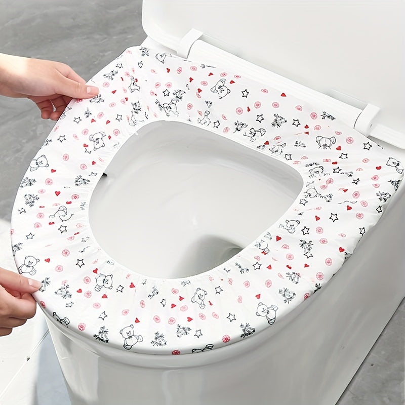 10pcs Disposable Toilet Seat Covers Large Waterproof Potty Covers Germ Protect