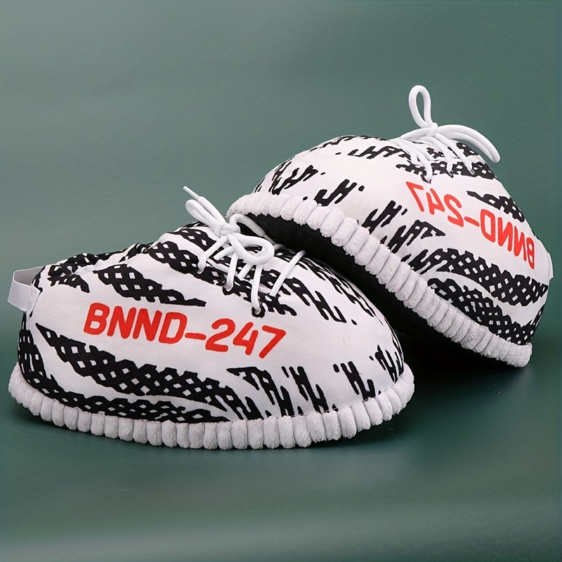 Men's Cozy Striped Home Slippers
