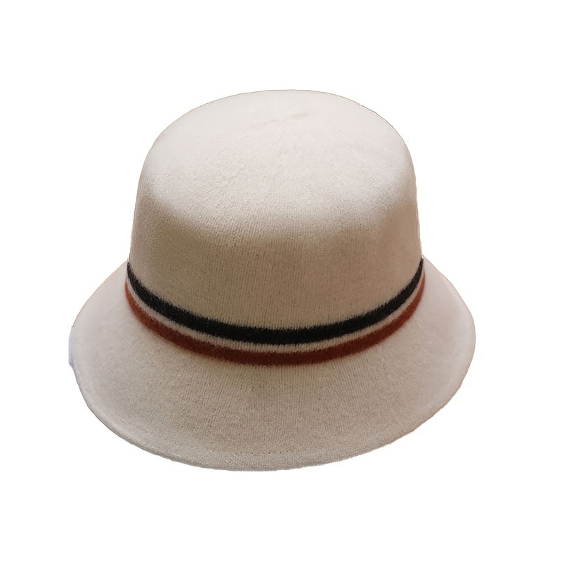 Woolen Round Top Bucket Hat for Her