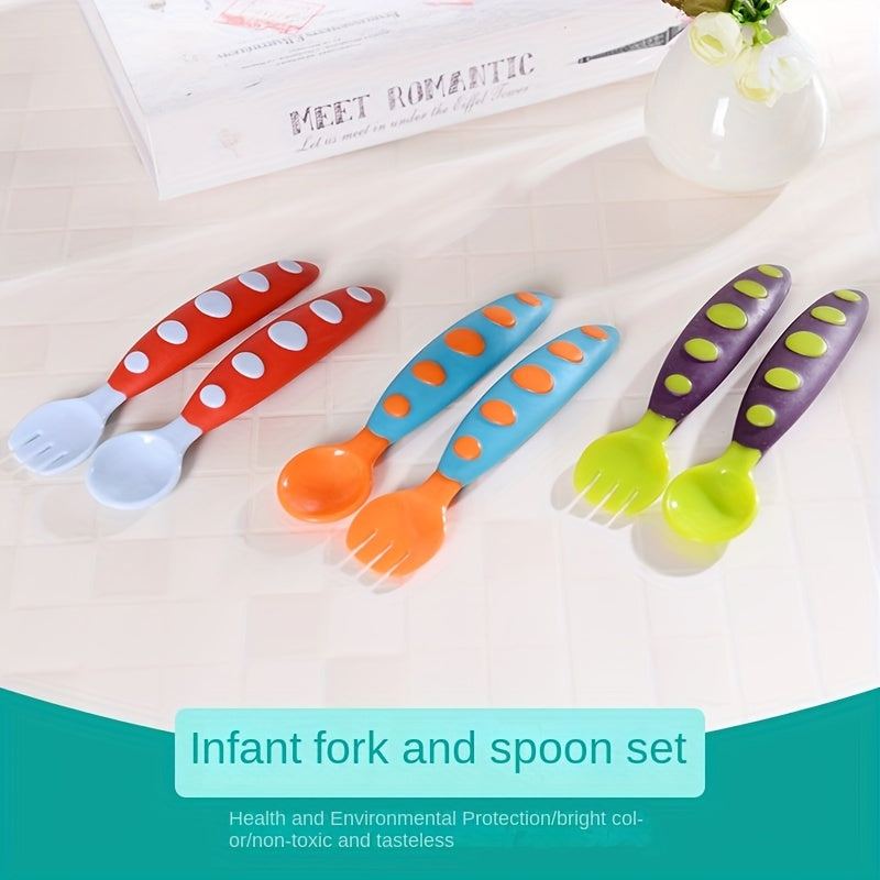 Baby Spoon Fork Set for Food Supplement Tableware