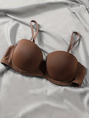 3pcs Solid T Shirt Bras Push Up Bra Women's Lingerie