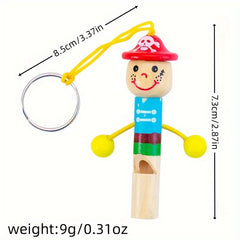 Wooden Pirate Whistle Toy: Playing Instrument, Award, Small Gift