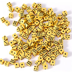 100pcs 8mm 4 Plastic Dice for Parties Chess Games