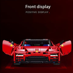 1:14 Scale Red Supercar Building Blocks Model Kit
