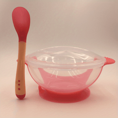 Baby Suction Cup Bowl Set with Temperature Spoon