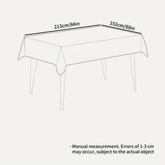 Waterproof Rectangle Linen Table Cloth for Picnic or Holiday Party