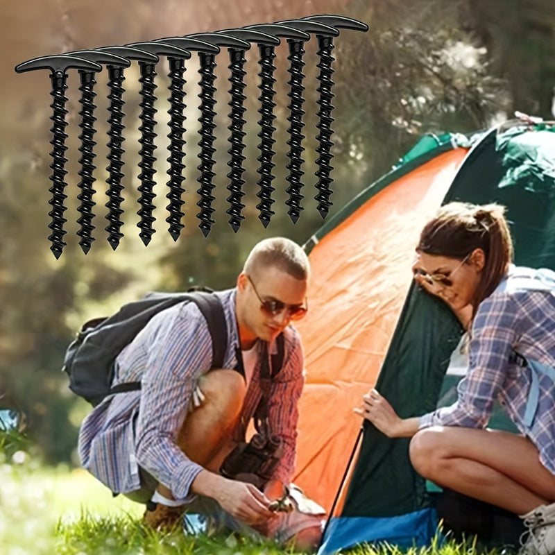 10pcs Unbreakable Plastic Tent Nails Camping Stakes