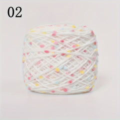 2pcs Rainbow Sugar Mohair Bean Thread Scarf Hand Mixed Thread DIY Knitting Croch