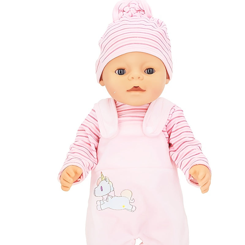 Pink Doll Clothes Set for 17 inch Dolls Jumpsuit Outfit