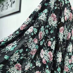 1yd Comfortable Chiffon Fabric for DIY Clothes Pants Dress - Cut Size