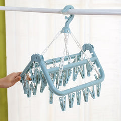 Indoor Balcony Plastic Clothes Rack for Home Socks Drying