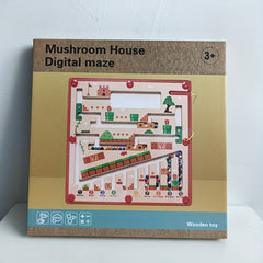 Magnetic Mushroom House Puzzle Sorting Board for Kids