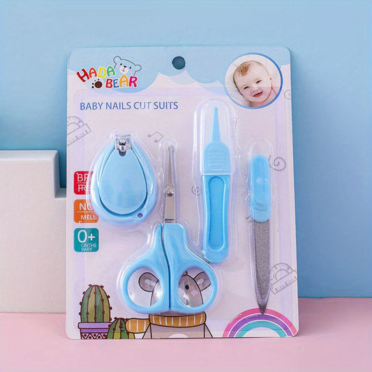 4pcs Anti Pinching Nail Clippers Set for Baby Nails