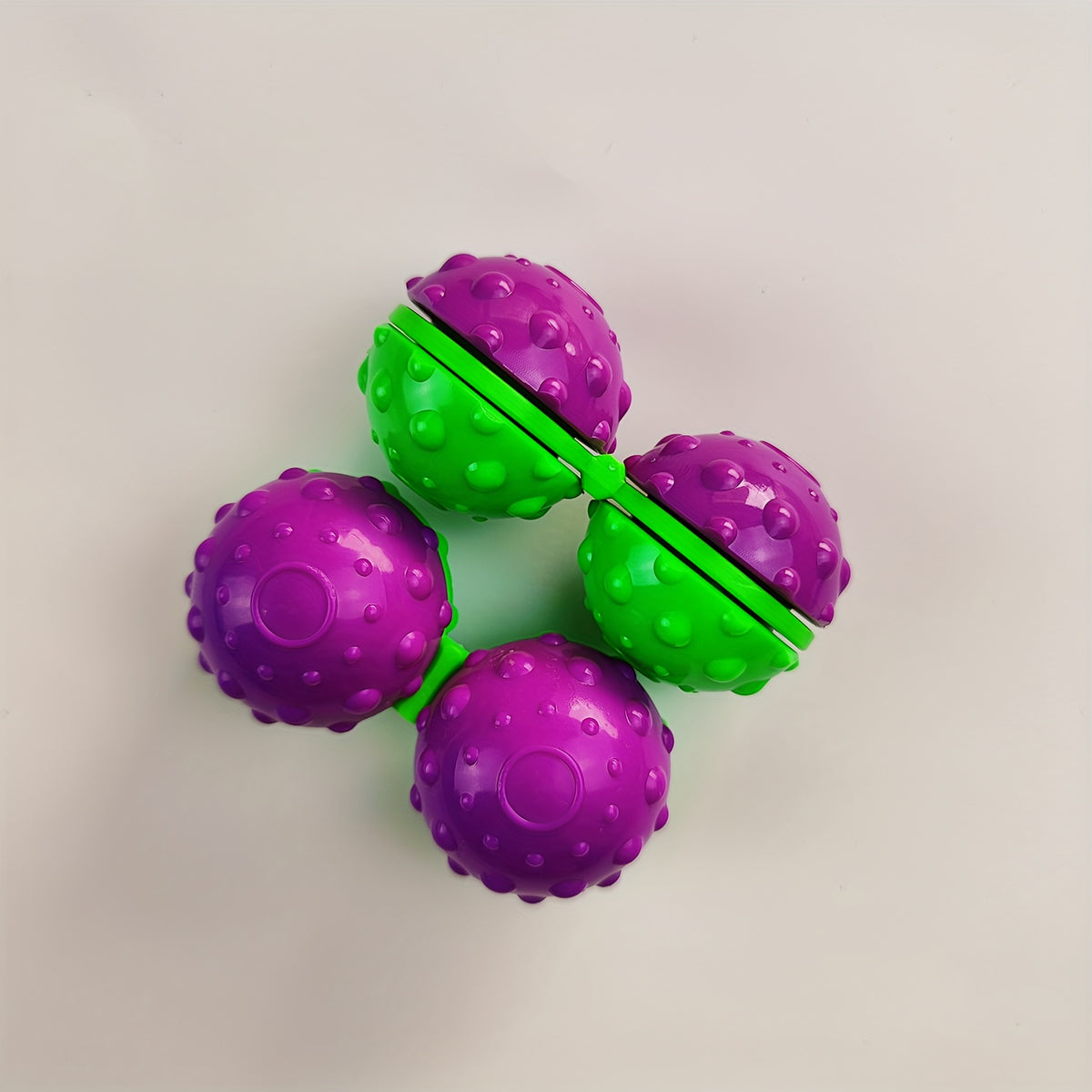 Green and Purple Fidget Spinner Decompression Toy