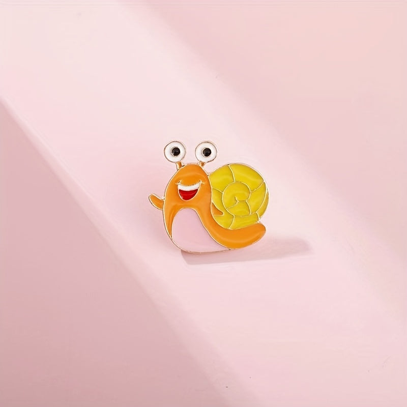 Snail Brooch Pin Cartoon Corsage for Men