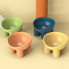 Macaron Raised Cat Bowl Anti Overturning for Cats and Small Dog