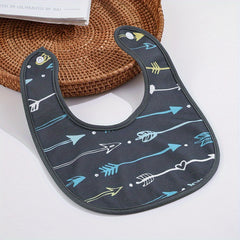 Boys Cartoon Cotton Bib Reusable Towel Bib Cloth Absorbent Skin-friendly Bib