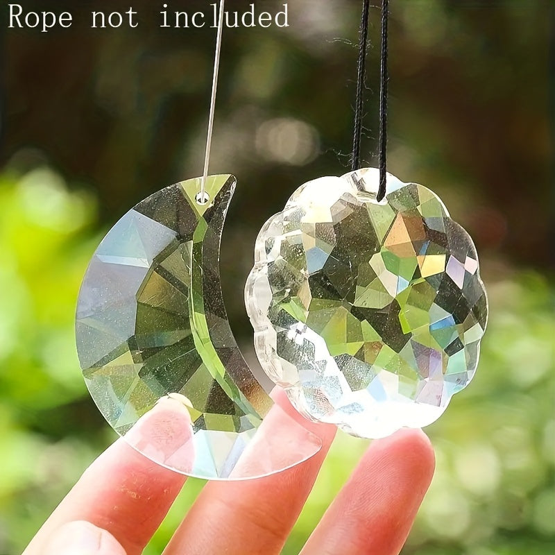 1pc 50mm Clear Crystal Pendant Prism Sun Catcher Chandelier