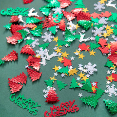 Festive Christmas Party Confetti 15g 30g Pack Snowflake Reindeer Table Decor