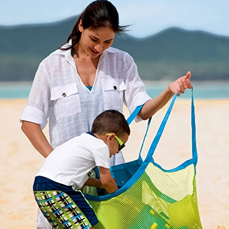 Kids Beach Toy Mesh Bag Seashell Collecting Tote