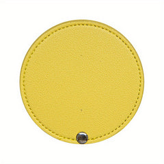 Compact Round Makeup Mirror with Cover Single Sided