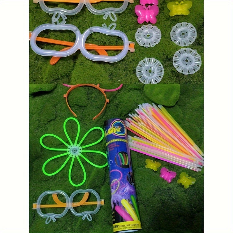 50pcs Glow Stick DIY Party Decoration Halloween Christmas Supplies