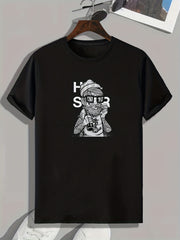 Street Artist Print Men's Comfy T-shirt for Outdoor Summer