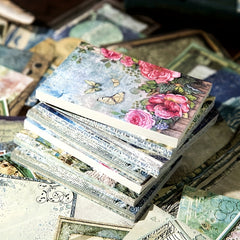 60pcs Paper Scrapbooking Vintage DIY Backing Paper Material