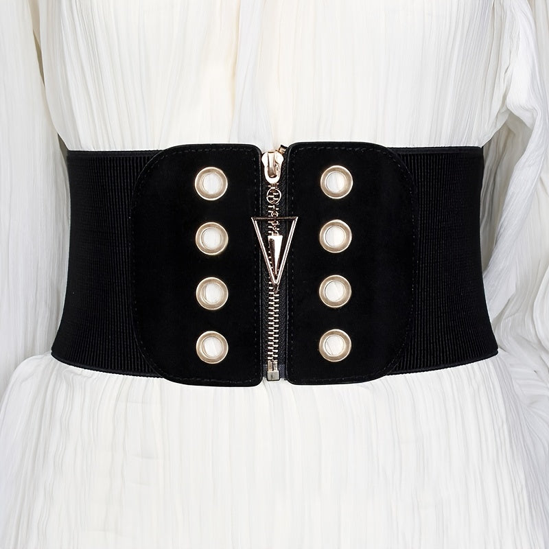 Women Corset Wide Elastic Waist Belt Cinch Stretch Waistband