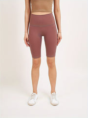 Solid Yoga Shorts High Stretch Running Fitness Sports Shorts