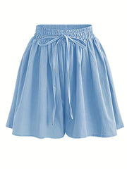  Basic Drawstring Shorts Women's Casual Stretch Shorts