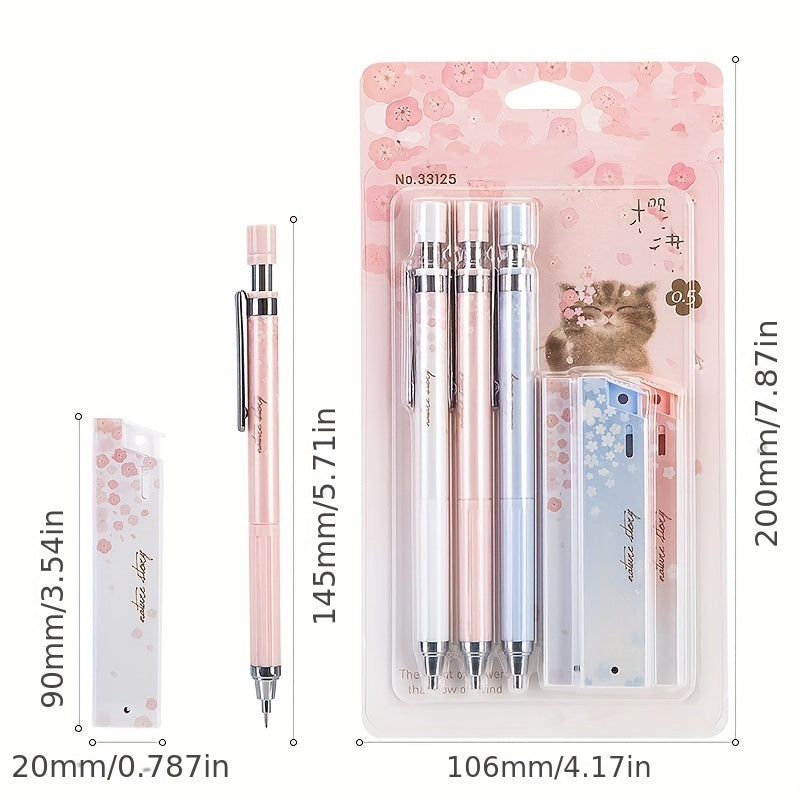 0.5mm Retractable Mechanical Pencils for Students